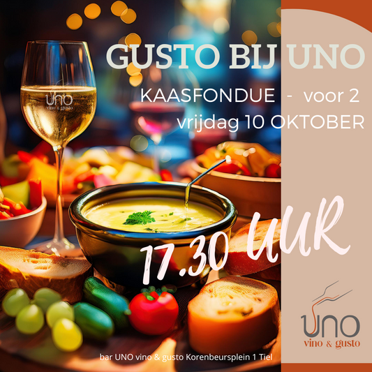 Kaasfondue voor 2 - vrijdag 10 oktober 17.30 uur